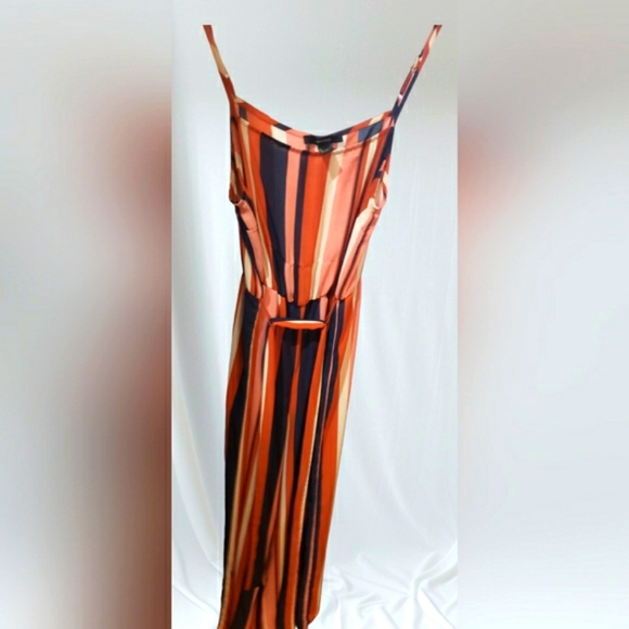 Size Small Multi Color One Piece Pants W /Spaghetti Straps ties around the waist - Picture 5 of 6